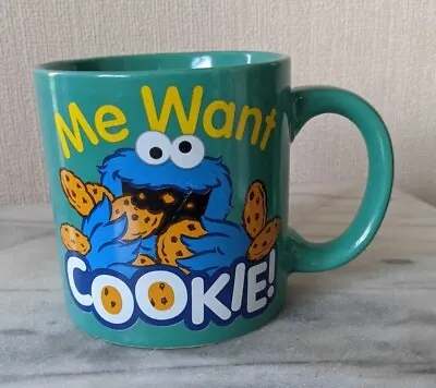 £14 • Buy Sesame Street Large Mug, Cookie Monster, Me Want Cookie **Rare** Beams Inter Ltd
