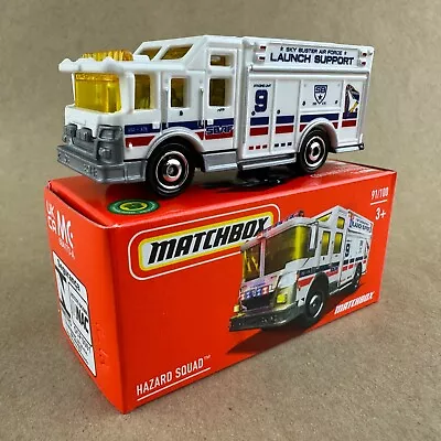 Matchbox Power Grabs Hazard Squad Truck 91/100 2022 White #91 Mattel • $2.49