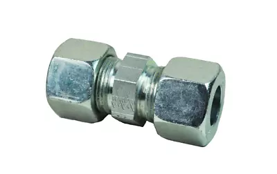 EQUAL STRAIGHT HYDRAULIC COMPRESSION FITTING/COUPLING L TUBE PIPE JOINER 4 -15mm • £6.70