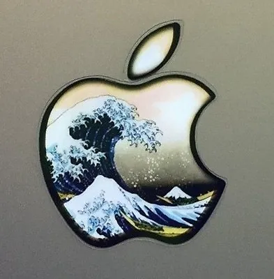 GLOWING HOKUSAI GREAT WAVE Apple MacBook Pro Air Sticker Laptop DECAL 11 To 17in • $4.50