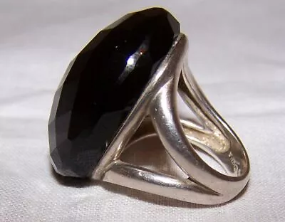 Whitney Kelly   Silver & Onyx  Ring   QVC • £29.99