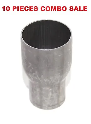 10pcs X Aluminized Steel Exhaust Reducer 1 1/2  Or 1.5  I.D. To 2  I.D. 3.5  L • $23.99