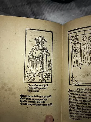 1498 Unbound Book With Woodcuts  Incunabula Incunable Rare • $46