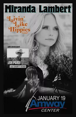 $13.99 • Buy Miranda Lambert Replica 2018 Concert Poster
