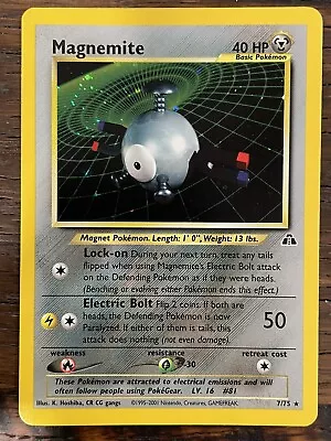 Pokémon TCG Magnemite Neo Discovery 7/75 Holo Unlimited Holo Rare • $14.99