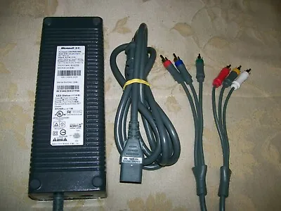 $34.65 • Buy Official Microsoft Xbox 360 203w Xenon Zephyr Power Brick & Cord AV/HD Cable