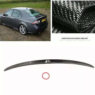 Real Carbon Fiber Rear Trunk Spoiler Wing Lip Black For Saab 9-3 2003 2004-2012 • $150.53