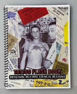 Vintage Traditional Tattoo Art Flash Acetate Books Bert Grimm Col. Todd • $60