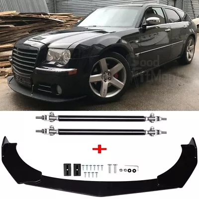 For Chrysler 300 SRT8 C S LX Front Bumper Lip Spoiler Splitter Chin + Strut Rods • $99.99