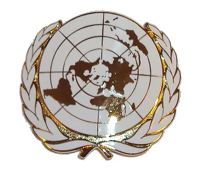 £5.50 • Buy New OFFICIAL Issue OR's United Nations Cap Badge - UN Beret Badge