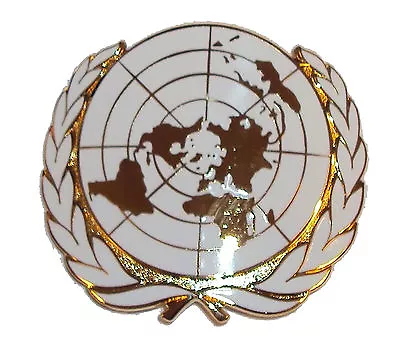 £5.50 • Buy New OFFICIAL Issue OR's United Nations Cap Badge - UN Beret Badge