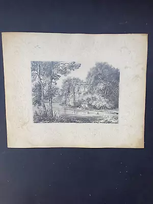 19th Century Anonymous Pencil Drawing On Blind-Stamped Turnbull London Board • £41.40