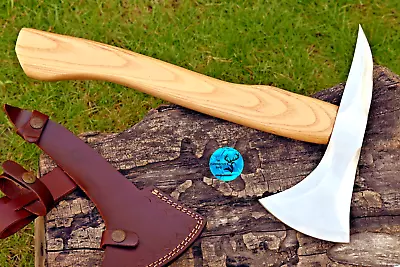 Custom Handmade Carbon Steel Axe Hatchet Integral Viking Tactical Tomahawk • $79.50