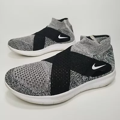 £58.98 • Buy Nike Free RN Motion Flyknit Size 8 Women's Athletic Running Shoe Wolf Gray/Black