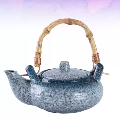 Ceramic Loose Leaf Teapot With Wooden Handle Portable • £16.95