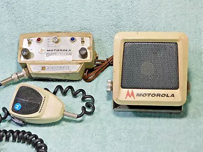 Vintage Motorola Classic Car Restoration Police Fire Radio + Speaker +mic Adam12 • $249.99