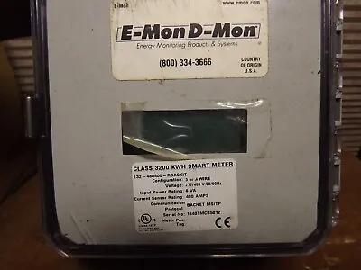 E-mon D-mon E32-480200- Class 3200 Kwh Smart Meter 200 Amp • $325