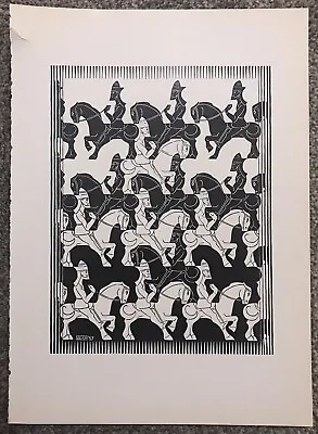 M.C. Escher Book Print “Regular Division Of The Plane III” • $5