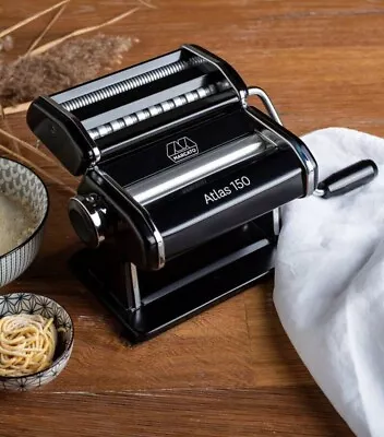 $74.99 • Buy Marcato Atlas Pasta Machine, 150,Made In Italy, Stainless Steel, Black-NEW