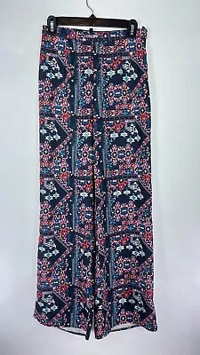 H&M Divided Womens Palazzo Pants Geo Print Multicolor Size 6 • $1