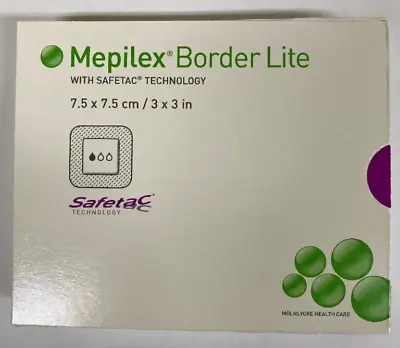 Mepilex Border Lite Foam Dressing 3 X 3 In. (7.5 X 7.5 Cm) 281100 Exp. 6/28/2023 • $12.99