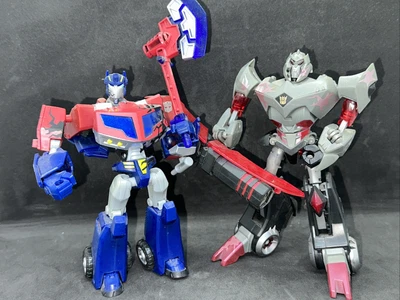 £29.99 • Buy Transformers Animated Optimus Prime Vs Megatron Complete Free Uk Post