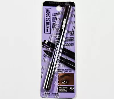 Maybelline Express Brow 2-In-1 Pencil Powder #262 Black Brown • $7.50