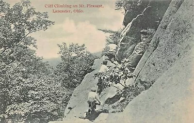 Lancaster Ohio~cliff Climbing On Mt Pleasant Photo Postcard • $19.19