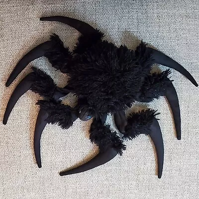 Retired Folkmanis Spider Puppet Black Hand Glove Vintage Spooky Scary Blue Eyes • $25