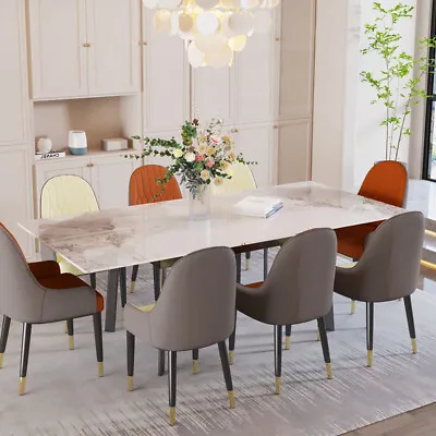 $895.99 • Buy 8-10 People Sintered Stone Dining Table 180CM Extendable Christmas Dining Tables