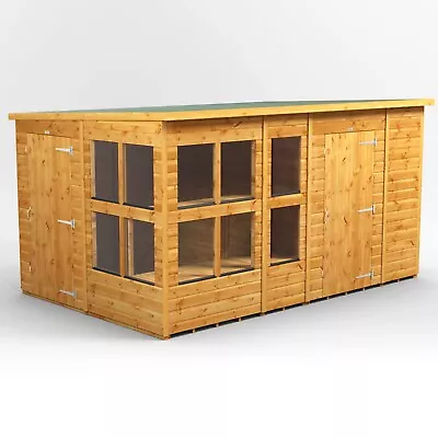 Potting Shed | Power Pent Potting Sheds | Wooden Combi | Sizes 8x4 To 12x8 • £1129