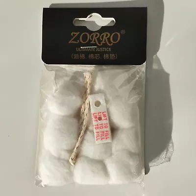 Zorro Cotton Felt Pad Wick Rubber Gasket - Fits: Zippo & Other Fluid Lighters • £3.95