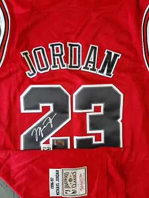 *michael Jordan #23 Chicago Bulls Signed Red Home Jersey Hologram Authenticated* • $524.99