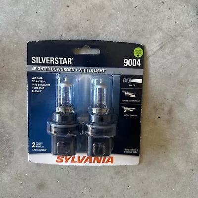 Sylvania Silverstar 9004 Pair Set High Performance Headlight Bulbs NEW • $17.99