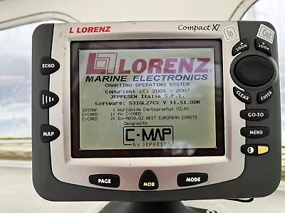 Lorenz Compact 7 Chartplotter & C-Map Western Europe Chart Card • £75