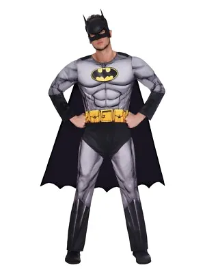 Adult Batman Fancy Dress Superhero Costume DC Comic World Book Day Week Mens • £49.99