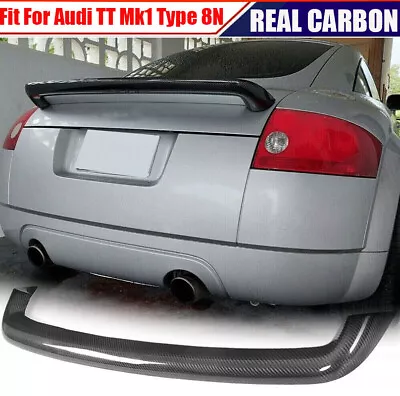 Fits Audi TT Mk1 Type 8N Quattro 1998-06 Rear Trunk Spoiler Wing Lip REAL CARBON • $148.19