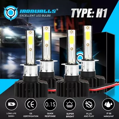 4Pcs H1 LED Headlight Globes Hi-Low Beam Bulbs Light Kit For Mazda 6 2002-2007 • $53.98