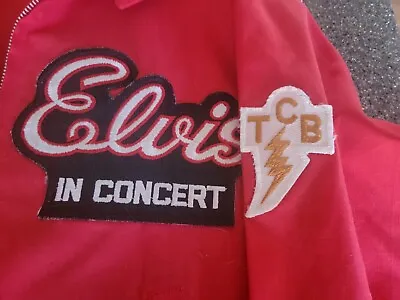 Vintage Sir Jac (brand) Jacket Elvis In Concert On Front And Patch On Sleeve • $65