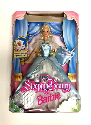 1998 Sleeping Beauty Barbie Doll 20489 Magical Eyes New * Damaged Box • $23