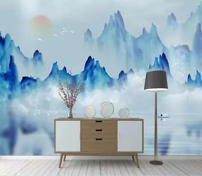 3D Blue Mountains 47893NA Wallpaper Wall Murals Removable Wallpaper Fay • $12.22