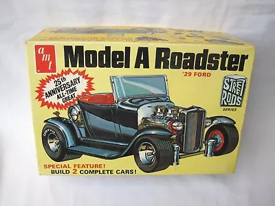 Vintage AMT Street Rod Series MODEL A ROADSTER Model Kit ORIGINAL 1974 • $13.50