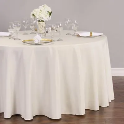 $98.98 • Buy LinenTablecloth 108 In. Round Polyester Tablecloths, 33 Colors!