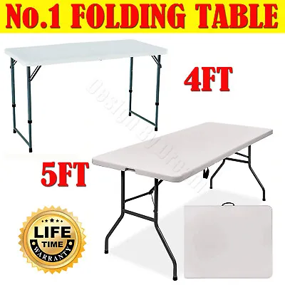 £14.50 • Buy Heavy Duty Folding Table Portable Plastic Camping Garden Party Catering 2022 New
