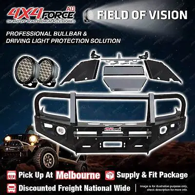 MEL Stock Armor Bumper Bullbar Skid Plate LOOP Light For Toyota Hilux Vigo 12-15 • $1325