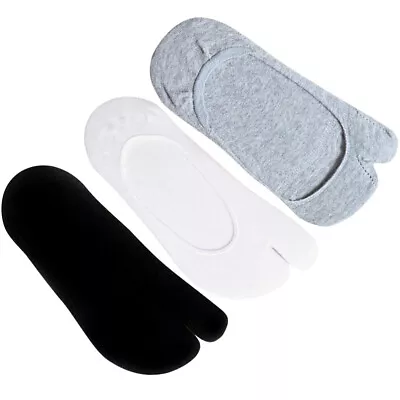  3 Pairs Tabi Socks Big Toe Invisibility Flip-flop Absorb Sweat • £10.25
