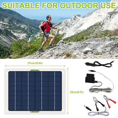 Car Solar Powered Panel EOBD Caravan 12V 40W RV Boat Battery Trickle Charger§ • £20.34