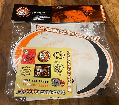 NOS Mongoose Bicycles BMX Pad Set And BMX Variety Number Plate Pack • $18
