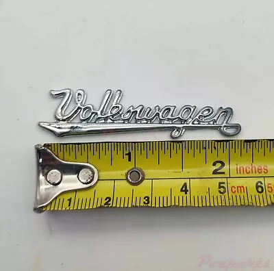 VW BEETLE BUG Vintage EMBLEM Glove Box Nameplate Script Written Logo Style • $22