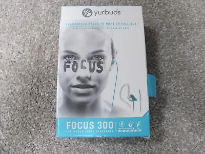 Brand New Yurbuds Focus 300 Sweat Proof Sport Earphones YBWNFOCU03ANWAM (Blue) • $36.98